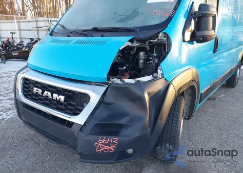 2020 Ram Promaster 2500 High Roof 159 Wb z USA, uszkodzony, nr VIN 3C6TRVDG4LE122001